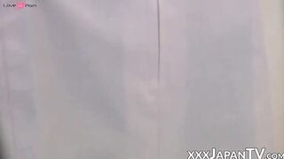 Skinny JAV Hottie Riding A Hard Dick In Missionary Position
