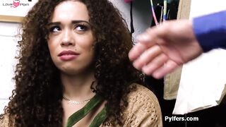 Ebony Teen Steals Officer's Hard Dick For A Black Milkshake