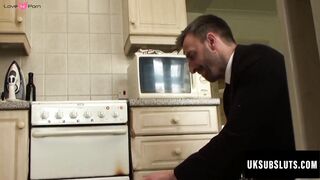 UK Sub Sluts #125 - Hardcore Anal Threesome with Huge Facial