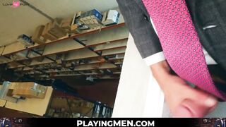 WarehousedSex" or "Ass-Plow in The Workplace" or "Office Ass Plunderer", tagged with office, warehouse, reality, blowjob, doggy-style, cowgirl, cum