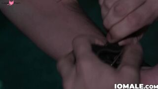 Bound And Drilled - Bondage Anal Play With Dildos For A Hunk's Asshole