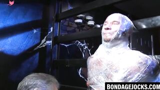 Drake Jaden's Plastic Wrap Bondage Fantasy - BDSM Roleplay with Fetish Twist