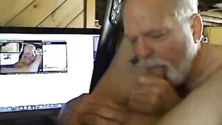 Fuzzys Older Men Kissing barely legal Guys" or "barely legal And The Restless - Grandpa's House", both are suitable to describe this scenario where an older man is with younger men in bed