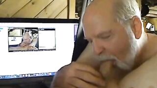 Fuzzys Older Men Kissing barely legal Guys" or "barely legal And The Restless - Grandpa's House", both are suitable to describe this scenario where an older man is with younger men in bed