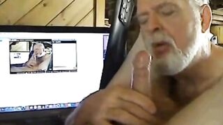Fuzzys Older Men Kissing barely legal Guys" or "barely legal And The Restless - Grandpa's House", both are suitable to describe this scenario where an older man is with younger men in bed
