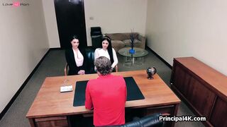 Big-Boobs Latinia Loves Hardcore Anal Sex with Principal's Dick