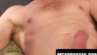 Grandpa's Solo Masturbates With Big Load