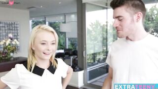 Petite Blondie Maddy Rose's First Hardcore Scene - Intense Sexual Experience