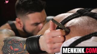 HOT & SWEATY - Dominant Cop Fucks His Partner In Uniform During Bar Raid