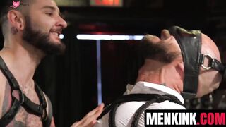 HOT & SWEATY - Dominant Cop Fucks His Partner In Uniform During Bar Raid