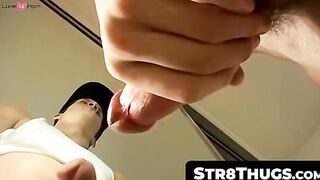 Solo Mastubration & Jizzy Ejaculation For Thick Dicked Stud