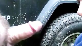 Public Flash Masturbation in Park with German Girl