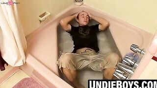 Hot MILF Jerks Off In Wet Lingerie - Sensual Erotic Handjob