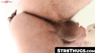 Hairy Straight Guy Masturabtes And Shoots A Huge Load