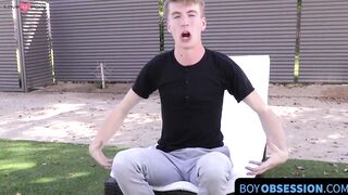 Steamy Shower Masturbation Confession with Hot Twink