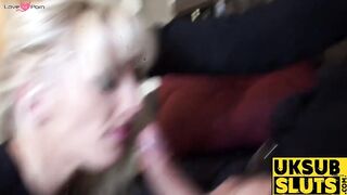 UK Sub Sluts #123 - Big Boob Babe Rebecca Moor Rides A Rock Hard Dick