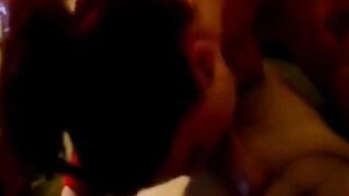 Redheaded Girlfriend Gives Christmas Present - Busty Homegrown Hottie Rides Santa Claus