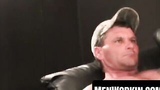Huge Dick Hunk Jerks Off In Public Bathroom - Big Load Compilation
