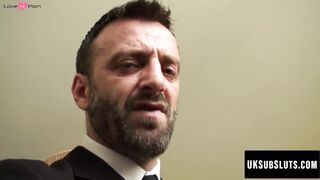 UKSubSluts.com - Eva Johnson bends over for spank and anal fuck