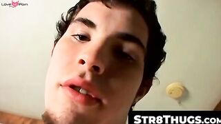 Hunter's Hot Straight Guy Solo Jack Off & Big Load