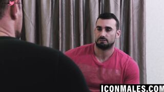 3 Hairy Muscle Studs Share Anal Pleasures In Raw Threesom