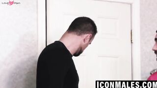 3 Hairy Muscle Studs Share Anal Pleasures In Raw Threesom
