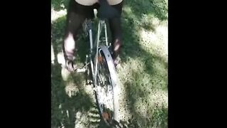 Adventurous Bicycle Ride Through Scenic Landscapes with Hot Amateur Duo