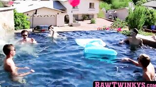 Raw Twinks' Shower Time Turns into Anal Threesome