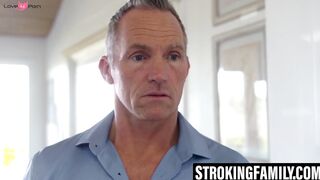Step-Daddy Fucks Eager Teen Daughters Ass & Pussy in Hot Creampie