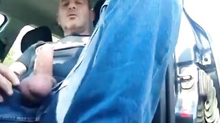 Smokin' Hot Blonde Bombshell Gives Sensual Handjob In Her Sedan