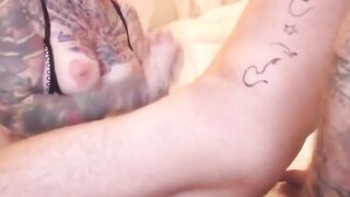 Tatted-Up Bombshell Gives A Wild Pole Dance & Striptease Performance