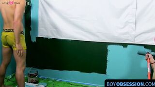 Twinks' Slobbering Blowjob Session Ends With Hot Load