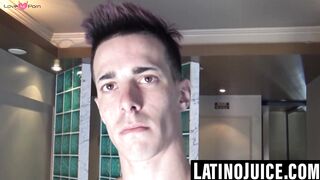 Ink-Stained Hunk's Solo Jackoff Session - Big Load on Gloryhole Wall