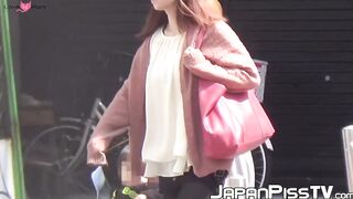 Public Peeping - Stealth Cam Captures Naughty Japanese Girl's Urination