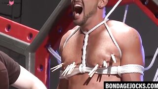 BDSM Bondage Slut Submissive Girl Faceslapped And Clamped By Dominant Stud