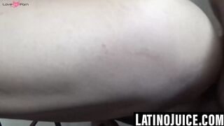 Tatted Up Latin Stud Fucks Bare Back With Deep Throttle