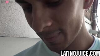 Tatted Up Latin Stud Fucks Bare Back With Deep Throttle