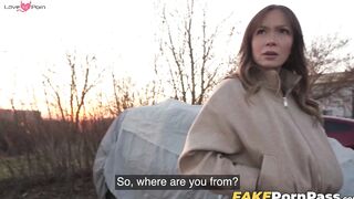 Outdoor Public Affair - Hot Latina Babe Paola Guerra Sucks & Fucks For Cash
