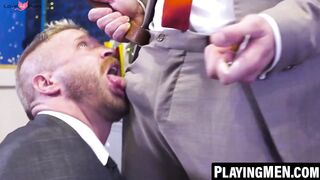 CEO's Anal Business Meeting With Employee And Boss" or "Anal Sex In The Boardroom Between A barely legal Guy & His Older Male Colleague