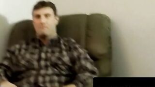Chubby Amateur Swallowing Hairy Dick in Saliva-Filled Throat