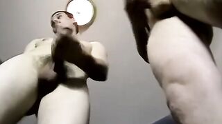 Mature Chunk Fucks Twink in Threesome Action