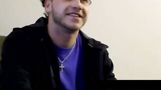 Inked thug gets cock worshipped by fat cum addict