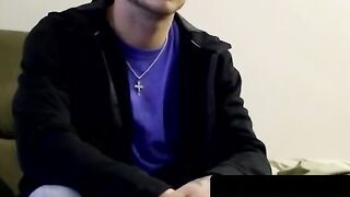 Inked thug gets cock worshipped by fat cum addict