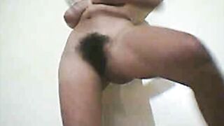 Hairy Asian Pinay on Webcam