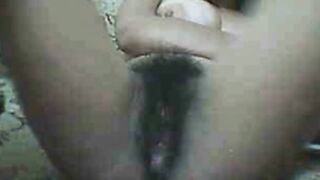 Hairy Asian Pinay on Webcam
