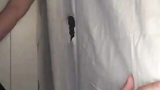 Crossdresser Sucks Stranger Off at Gloryhole