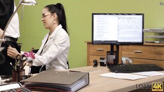 LOAN4K. Rock star hooks up with a bank worker to