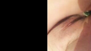 Marta Chuchena anal masturbation with cucumber