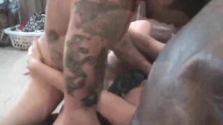 swinger housewives sharing dicks into private foursome tape