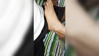 Footworship , Devils Pedicure, Soles creampie – Anklet, toes